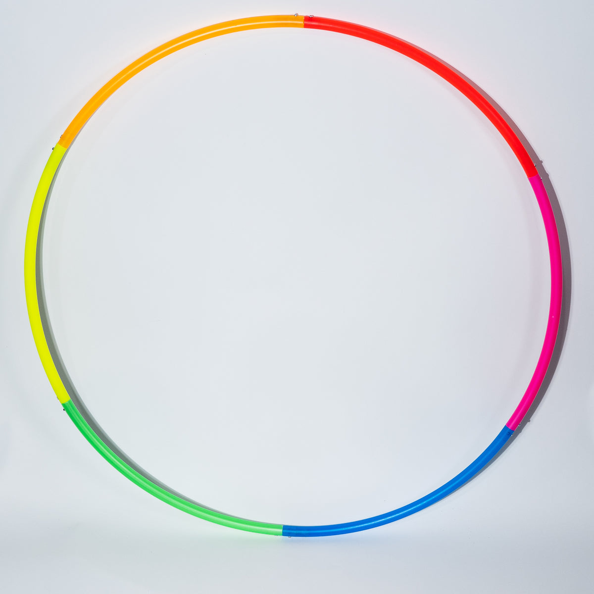 UV Rainbow 6 Section Coloured Polypro Hula Hoop HoopSpin