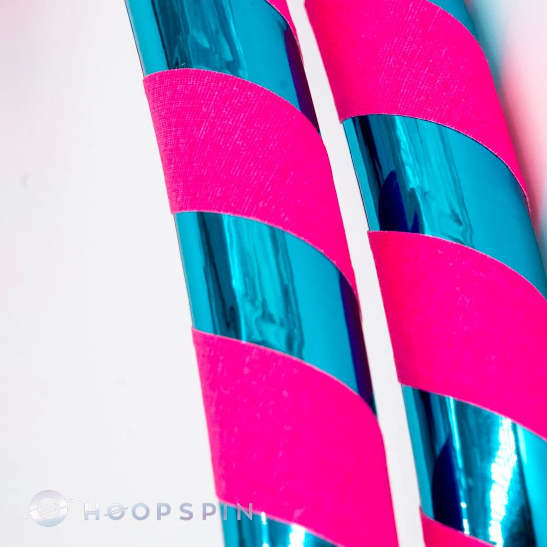 Taped Polypro Hoop - Simple Spiral – HoopSpin