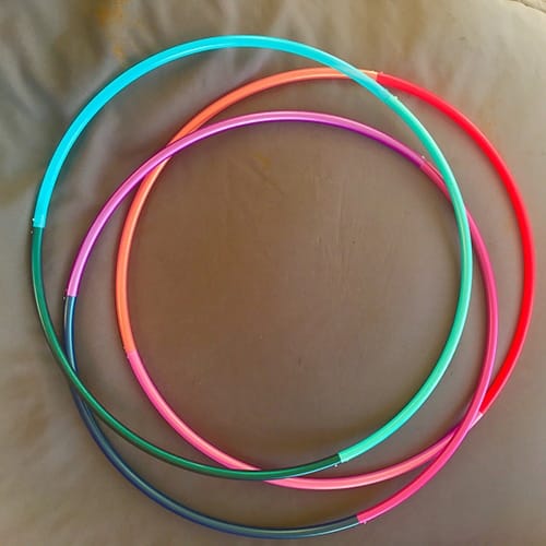 Custom 3 Section Travel Hula Hoop - 17.5mm