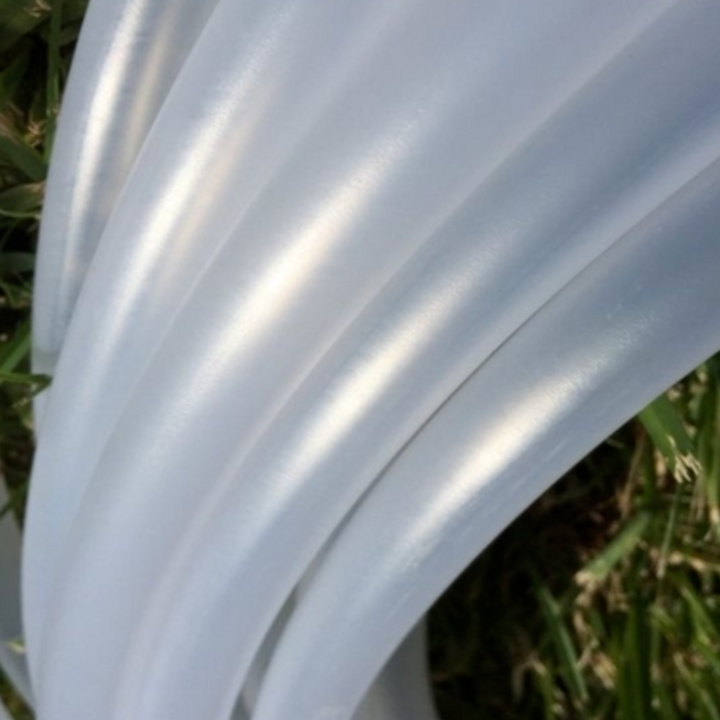 Clear polypro tubing. Natural naked polypro tubing to make the best hoops.