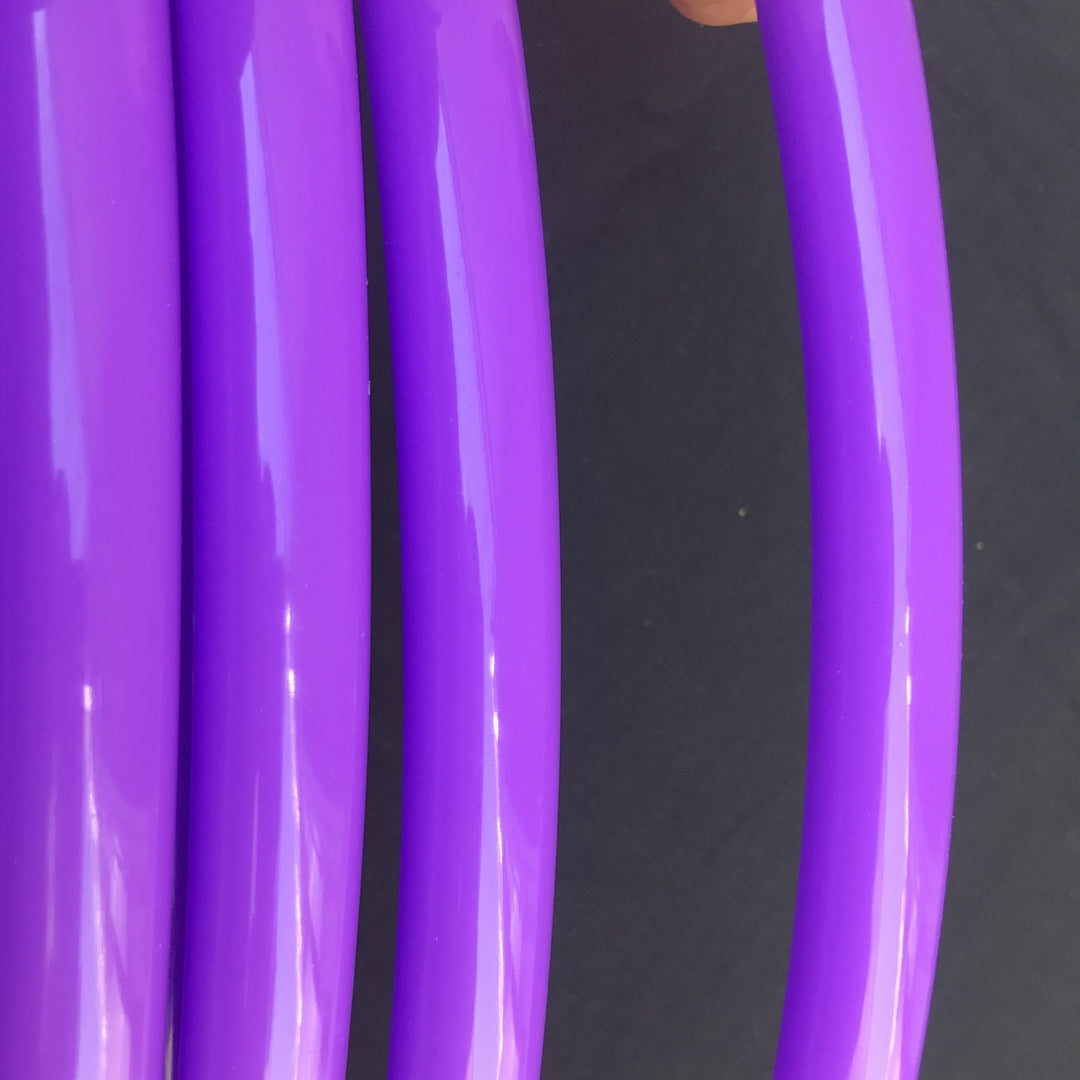 Radioactive UV Purple gloss polypro dance hoop. UV Purple gloss hula hoop tubing for making hoops