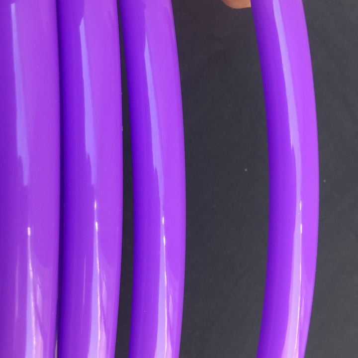 Radioactive UV Purple gloss polypro dance hoop. UV Purple gloss hula hoop tubing for making hoops