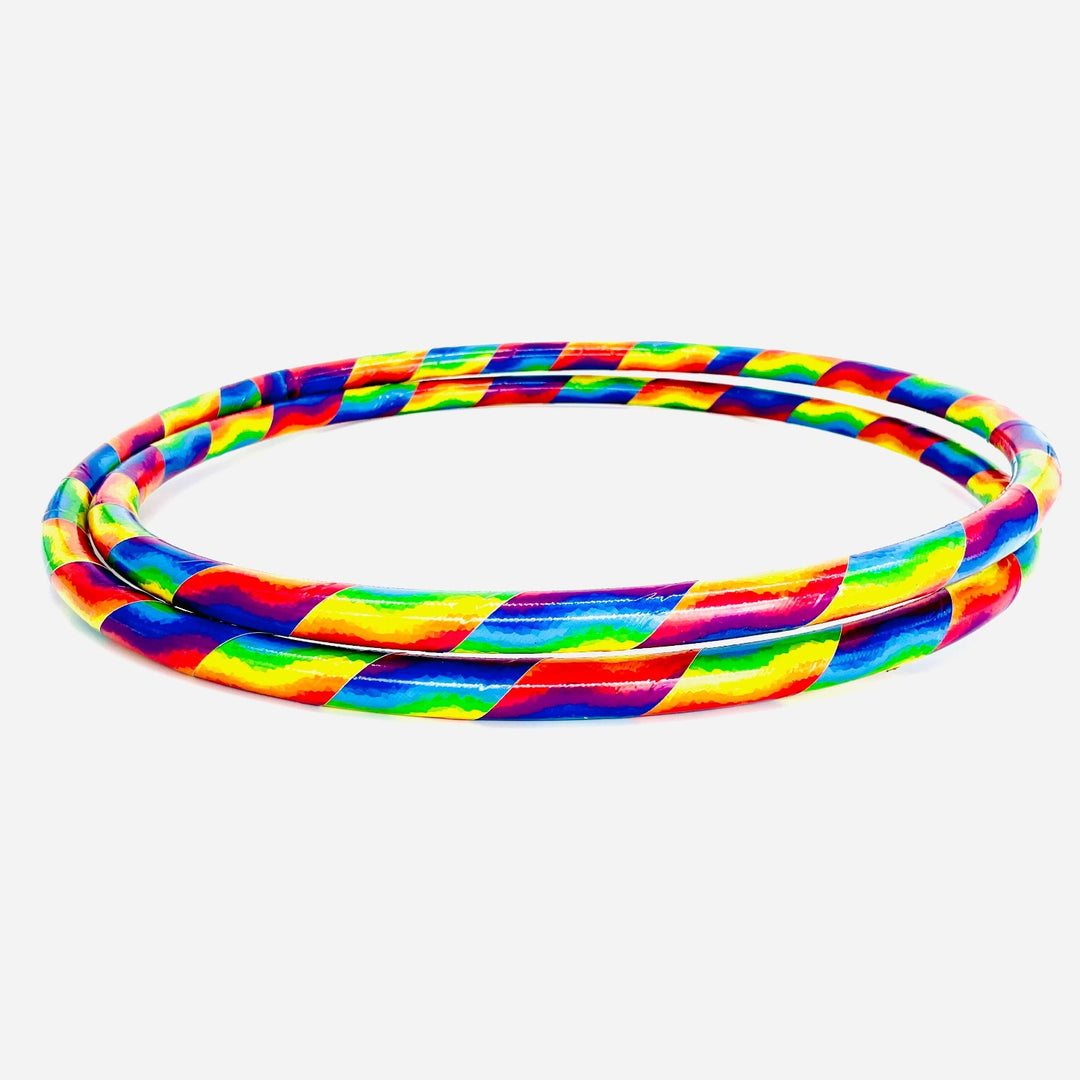 rainbow beginner adult hula hoop for fitness hooping or hoop dance